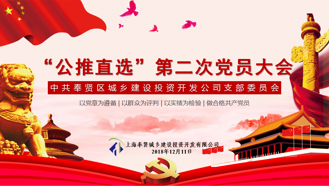 城投公司“共推直選”第二次黨員大會順利召開